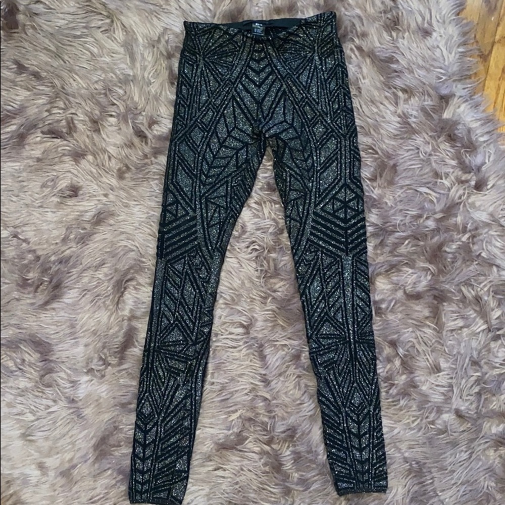 RVN black and silver glitter hot pants